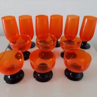 set bicchieri e coppe vintage anni '60