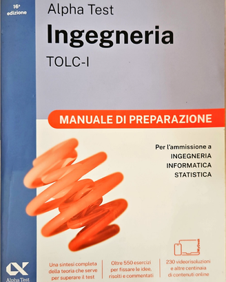 Alpha Test Ingegneria TOLC-I 2026-2027.