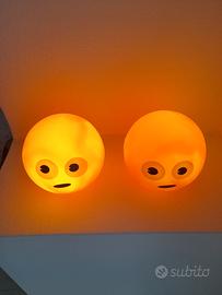 Coppia di Lampade Emoji LED  Nuovo
