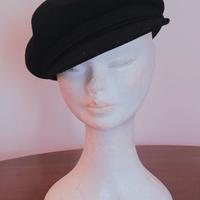 cappello blu notte in cashmere