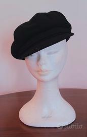 cappello blu notte in cashmere