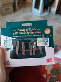 Stringa luminosa con mollette portafoto - Legami 