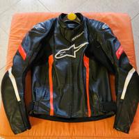 GIACCA MOTO ALPINESTARS PELLE TG 48 