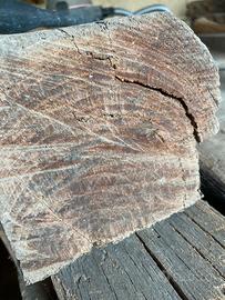 Travature in legno di castagno. 100 anni