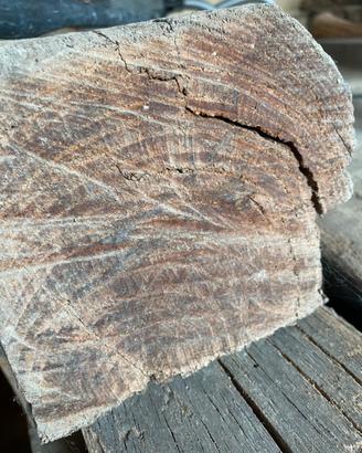 Travature in legno di castagno. 100 anni
