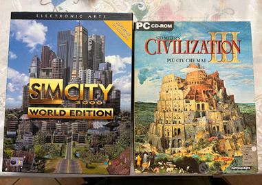 Civilization III e SIM city 3000