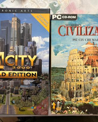 Civilization III e SIM city 3000