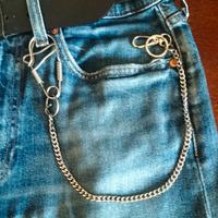 Catena Portafoglio Portachiavi+ Moschettone INOX