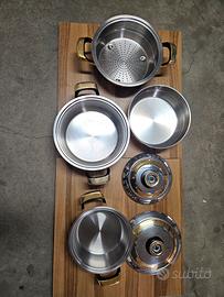set pentole acciaio 