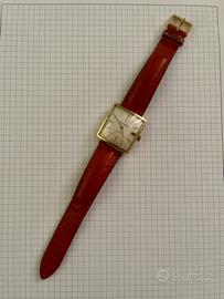Orologio Eberhard oro cassa quadrata anni 50-60