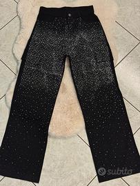 pantaloni brillantinati