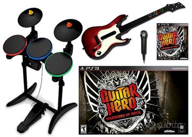 Guitar Hero Warriors Of Rock PS3 bundle completo