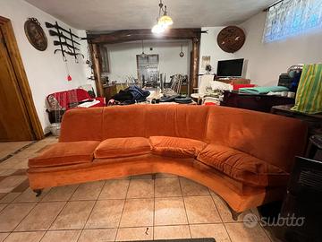 Divano Circolare Arancione 