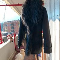 piumino vera pelliccia tre quarti