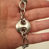 Bracciale argento con maglia marinara