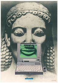 Poster Ettore Sottsass jr. x Olivetti- "Philos"