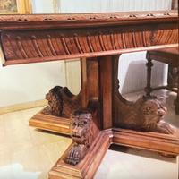 Tavolo e sedie fine 800 legno massello