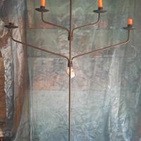 Candelabro in ferro antichizzato 