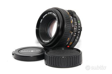 MINOLTA MD 50mm 1,7 Obiettivo per Reflex SRT XG X