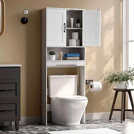 Mobiletto Portaoggetti Bagno Ripiano Regolabile