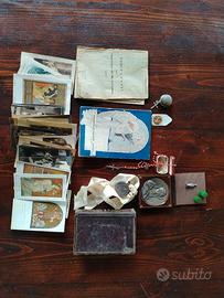 Lotto di vari oggetti religiosi cassetto nonna