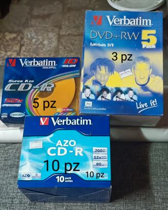 Cd-r e dvd-rw vergini