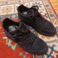 Hogan stringate, nere in tessuto, numero 36.5