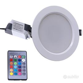 Faretti led rgb 5w Alta luminosità 24 Colori 230v