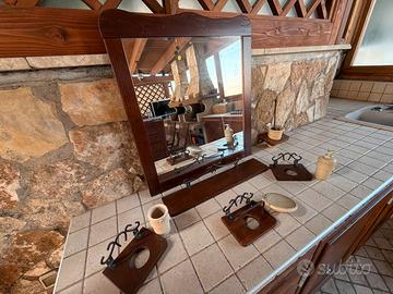 Accessori bagno in legno