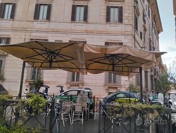 pedana dehors per trattoria bar ristorante