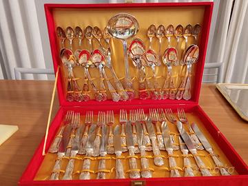 Set posate vintage bagnate argento