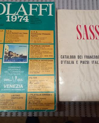 cataloghi francobolli Bolaffi e Sassone