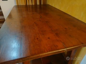 Tavolo fratino rustico in legno massello