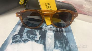 Occhiali da sole MOSCOT miele con custodia