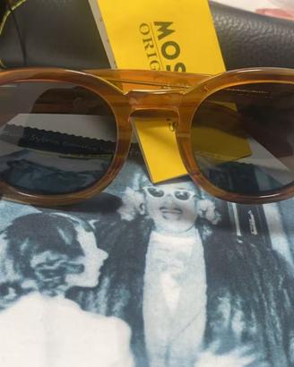 Occhiali da sole MOSCOT miele con custodia