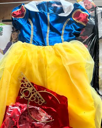 Vestito biancaneve bambina