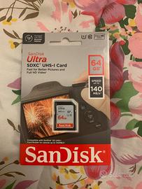 Scheda SD 64gb SanDisk ultra