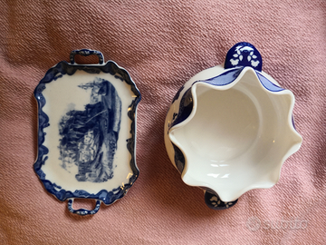 2 oggetti porcellana Tognana, Blue Collection