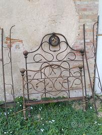 letto in ferro battuto metà novecento 