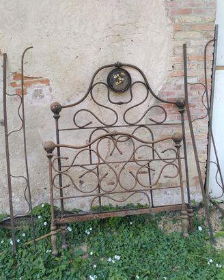 letto in ferro battuto metà novecento 