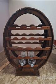cantinetta porta bottiglie in legno 