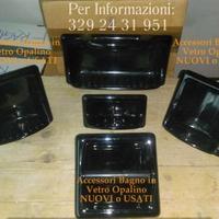 RARI   Accessori Bagno Vetro Opalino