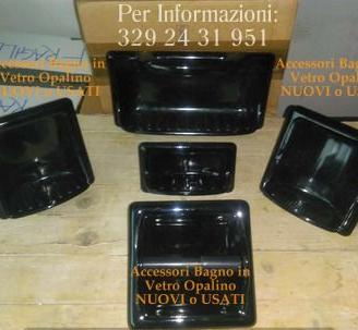 RARI   Accessori Bagno Vetro Opalino