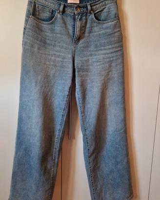 jeans only vita alta gamba larga Taglia 29
