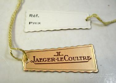JAEGER LE COULTE cartellino originale anni 50-60