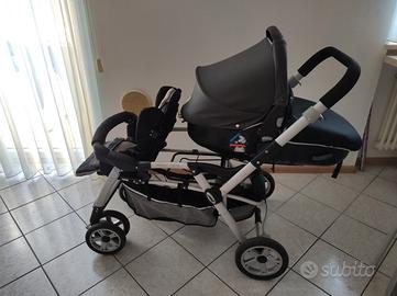 passeggino doppio per fratelli 