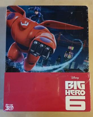 BIG HERO 6 STEELBOOK FILM 3D DISNEY RARISSMO