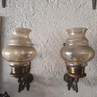 Lampadari a muro antichi coppia