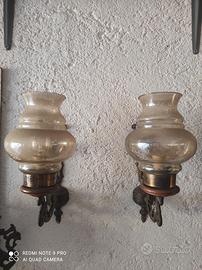 Lampadari a muro antichi coppia