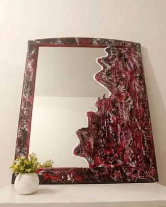 specchio d'arte bordeaux